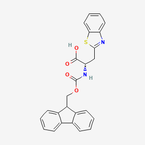 Fmoc-beta-(benzothiazol-2-yl)-L-alanine chemical structure (CAS 959583-56-3)