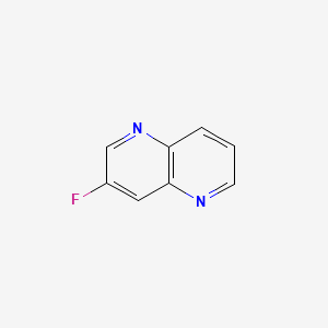 3-Fluoro-1,5-naphthyridine chemical structure (CAS 959617-74-4)