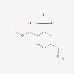 Methyl 4-(hydroxymethyl)-2-(trifluoromethyl)benzoate chemical structure (CAS 959632-21-4)