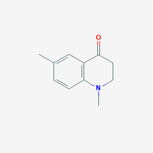 1,6-Dimethyl-2,3-dihydroquinolin-4(1H)-one chemical structure (CAS 959699-02-6)