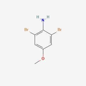 2,6-Dibromo-4-methoxyaniline chemical structure (CAS 95970-05-1)