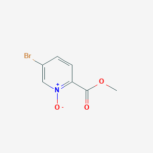 5-Bromo-2-(methoxycarbonyl)pyridine 1-oxide chemical structure (CAS 959741-32-3)