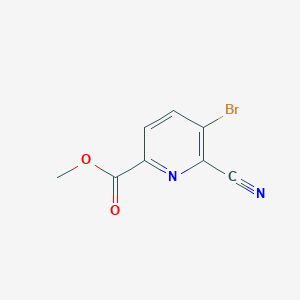 Methyl 5-bromo-6-cyanopicolinate chemical structure (CAS 959741-33-4)