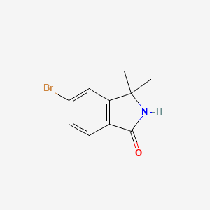 5-Bromo-3,3-dimethyl-isoindolin-1-one chemical structure (CAS 959756-18-4)
