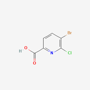 5-Bromo-6-chloropyridine-2-carboxylic acid chemical structure (CAS 959958-25-9)
