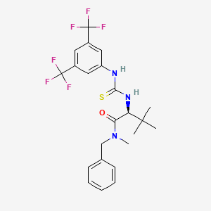 (S)-N-Benzyl-2-(3-(3,5-bis(trifluoromethyl)phenyl)thioureido)-N,3,3-trimethylbutanamide chemical structure (CAS 959979-30-7)