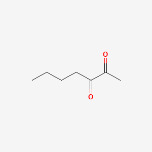2,3-Heptanedione chemical structure (CAS 96-04-8)
