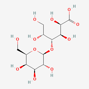 (2R,3R,4R,5R)-2,3,5,6-Tetrahydroxy-4-(((2S,3R,4S,5R,6R)-3,4,5-trihydroxy-6-(hydroxymethyl)tetrahydro-2H-pyran-2-yl)oxy)hexanoic acid chemical structure (CAS 96-82-2)