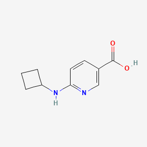 6-(Cyclobutylamino)nicotinic acid chemical structure (CAS 960060-89-3)