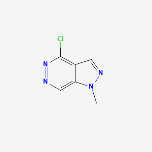 4-Chloro-1-methyl-1H-pyrazolo[3,4-d]pyridazine chemical structure (CAS 96017-48-0)