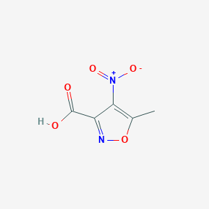 5-Methyl-4-nitro-3-isoxazolecarboxylic acid chemical structure (CAS 960225-75-6)