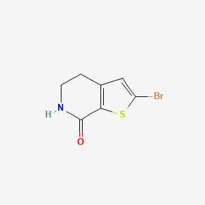 2-Bromo-5,6-dihydrothieno[2,3-c]pyridin-7(4H)-one chemical structure (CAS 960289-03-6)