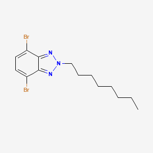 4,7-Dibromo-2-octyl-2H-benzo[d][1,2,3]triazole chemical structure (CAS 960509-83-5)