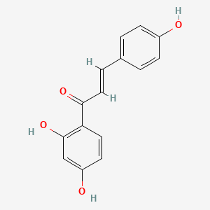 (E)-1-(2,4-Dihydroxyphenyl)-3-(4-hydroxyphenyl)prop-2-en-1-one chemical structure (CAS 961-29-5)