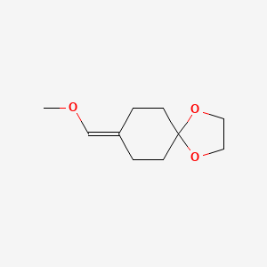 8-(Methoxymethylene)-1,4-dioxaspiro[4.5]decane chemical structure (CAS 96184-80-4)