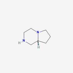 (R)-1,4-Diazabicyclo[4.3.0]nonane chemical structure (CAS 96193-27-0)