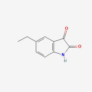5-Ethylindoline-2,3-dione chemical structure (CAS 96202-56-1)