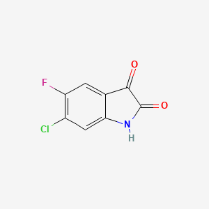 5-Fluoro-6-chloroisatin chemical structure (CAS 96202-57-2)