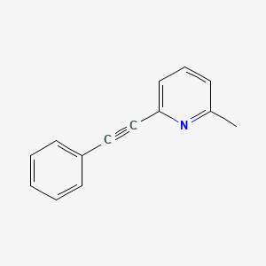 2-Methyl-6-(phenylethynyl)pyridine chemical structure (CAS 96206-92-7)