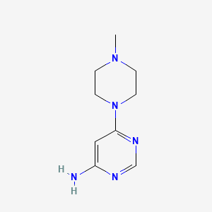 6-(4-Methylpiperazin-1-yl)pyrimidin-4-amine chemical structure (CAS 96225-96-6)