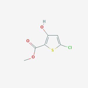 Methyl 5-chloro-3-hydroxythiophene-2-carboxylate chemical structure (CAS 96232-69-8)