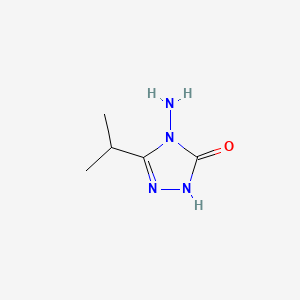 4-Amino-3-isopropyl-1H-1,2,4-triazol-5(4H)-one chemical structure (CAS 96240-10-7)