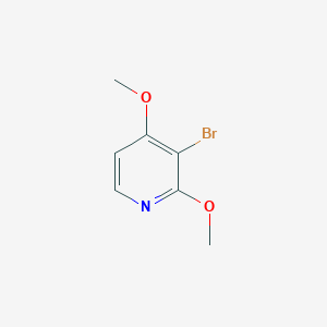 3-Bromo-2,4-dimethoxypyridine chemical structure (CAS 96246-00-3)