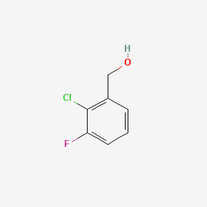 (2-Chloro-3-fluorophenyl)methanol chemical structure (CAS 96516-32-4)