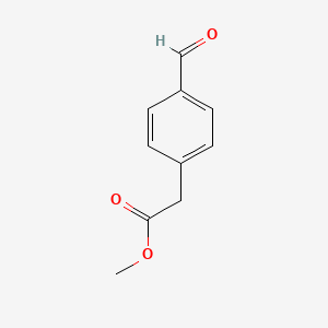 Methyl 2-(4-formylphenyl)acetate chemical structure (CAS 96524-70-8)