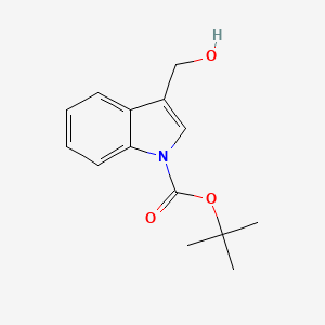 1-Boc-3-Hydroxymethylindole chemical structure (CAS 96551-22-3)