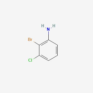 2-Bromo-3-chloroaniline chemical structure (CAS 96558-73-5)