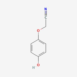2-(4-Hydroxyphenoxy)acetonitrile chemical structure (CAS 96562-56-0)