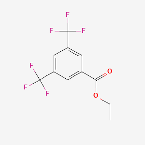 Ethyl 3,5-bis(trifluoromethyl)benzoate chemical structure (CAS 96617-71-9)