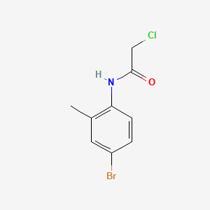 N-(4-Bromo-2-methylphenyl)-2-chloroacetamide chemical structure (CAS 96686-51-0)