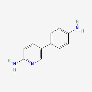 5-(4-Aminophenyl)pyridin-2-amine chemical structure (CAS 96721-87-8)