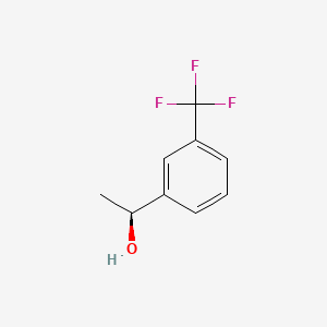 (S)-1-(3-(Trifluoromethyl)phenyl)ethanol chemical structure (CAS 96789-80-9)