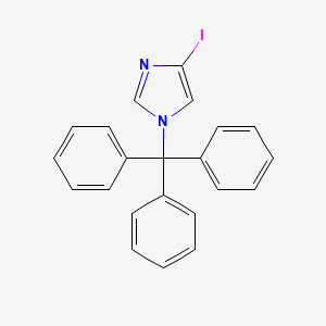 4-Iodo-1-trityl-1H-imidazole chemical structure (CAS 96797-15-8)
