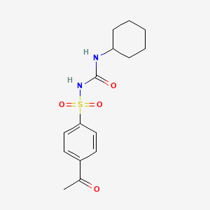 Acetohexamide chemical structure (CAS 968-81-0)