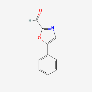 5-Phenyloxazole-2-carbaldehyde chemical structure (CAS 96829-89-9)