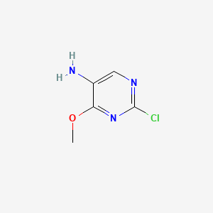 2-Chloro-4-methoxypyrimidin-5-amine chemical structure (CAS 96833-41-9)