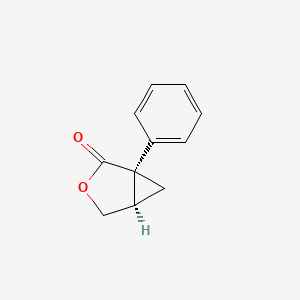 (1S,5R)-1-Phenyl-3-oxabicyclo[3.1.0]hexan-2-one chemical structure (CAS 96847-53-9)