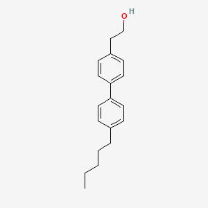 2-(4'-Pentyl-[1,1'-biphenyl]-4-yl)ethan-1-ol chemical structure (CAS 96861-30-2)