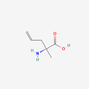 (R)-2-Amino-2-methylpent-4-enoic acid chemical structure (CAS 96886-56-5)