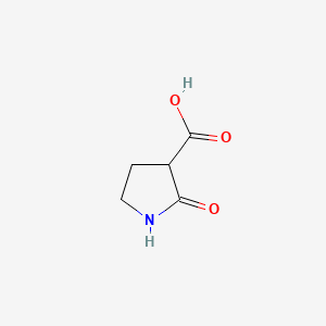 2-Oxopyrrolidine-3-carboxylic acid chemical structure (CAS 96905-67-8)