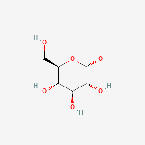 (2R,3S,4S,5R,6S)-2-(Hydroxymethyl)-6-methoxytetrahydro-2H-pyran-3,4,5-triol chemical structure (CAS 97-30-3)