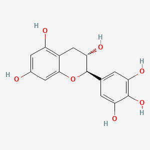 (2R,3S)-2-(3,4,5-Trihydroxyphenyl)chromane-3,5,7-triol chemical structure (CAS 970-73-0)