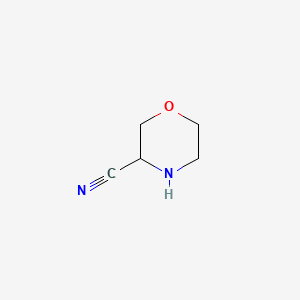 Morpholine-3-carbonitrile chemical structure (CAS 97039-63-9)