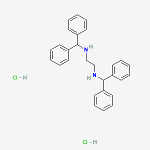 N1,N2-Dibenzhydrylethane-1,2-diamine dihydrochloride chemical structure (CAS 97075-46-2)