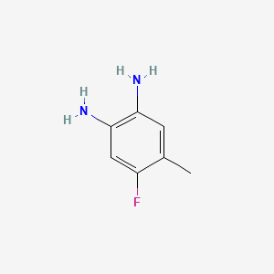 4-Fluoro-5-methylbenzene-1,2-diamine chemical structure (CAS 97389-11-2)