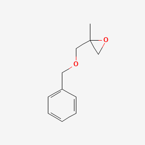 2-((Benzyloxy)methyl)-2-methyloxirane chemical structure (CAS 97389-48-5)